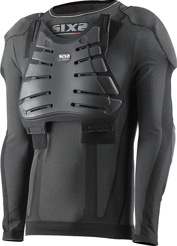SIX2 Protective Shirt ml Kids CARBON-10Y Unisex Children, Black Carbon, 10Y