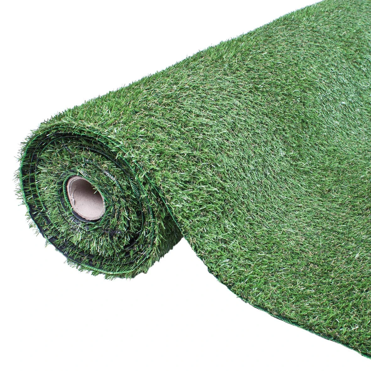 GardenKraft 4 m × 1 m Artificial Grass Roll  – 15 mm High‑Density Dark Green Two‑Tone Pile, UV‑Stabilised Fast‑Drain Fake Lawn, Pet & Child Friendly Astro Turf