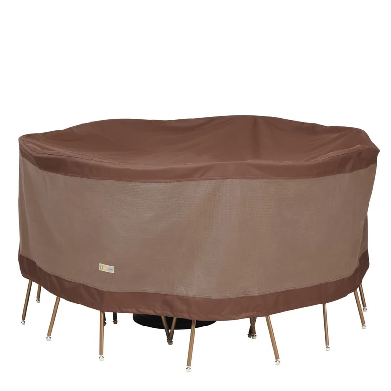 Duck Covers Ultimate Round Table and Chair Set Cover 62in W