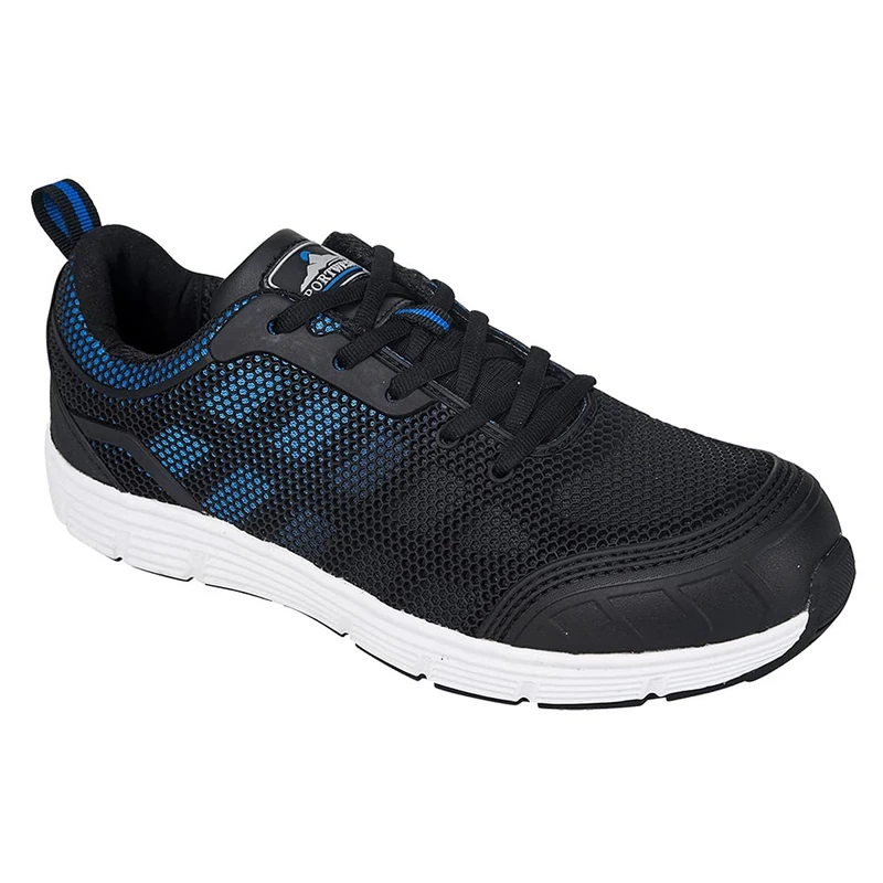 Portwest FT15 Slip Resistant Steelite Tove Trainer S1P Black/Blue, 36