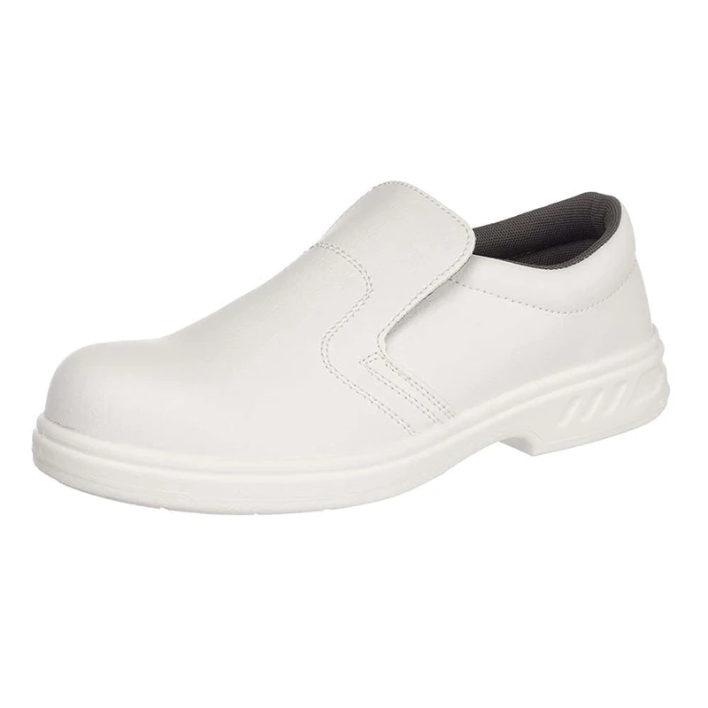 Portwest FW81 Water Resistant Steelite Slip On Safety Shoe S2 White, 49