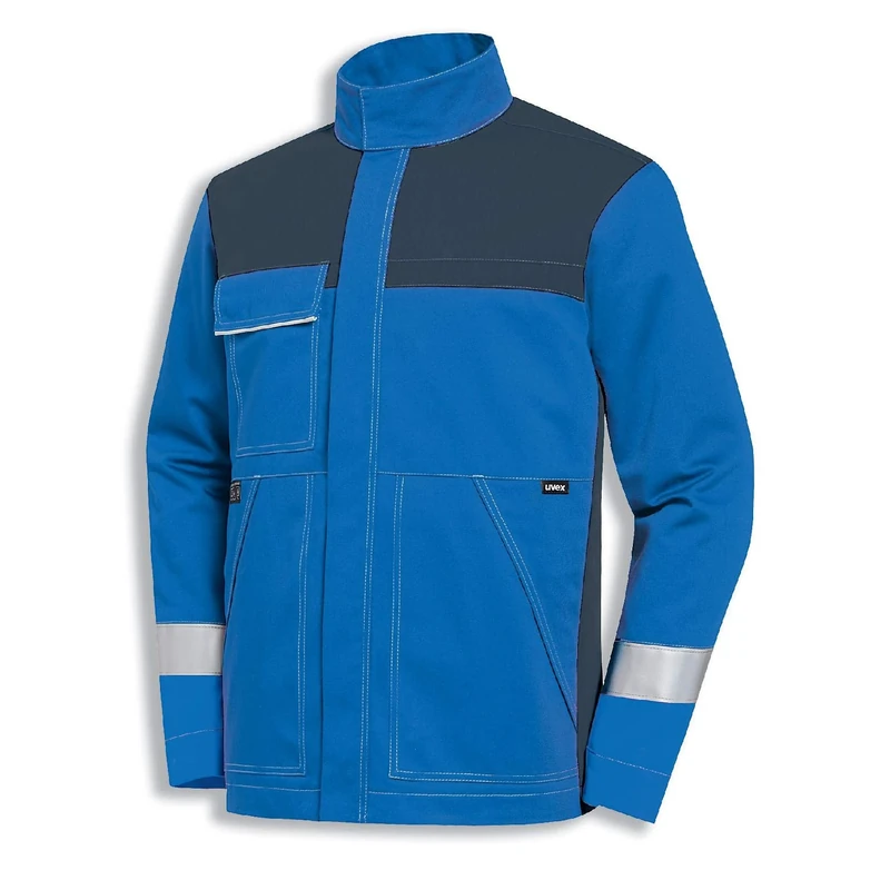 Uvex Protection Perfect Multifunction Mens-Work Jacket - Blue Mens-Waist Jacket - Multifunctional Protective Clothing 42/54 - Image 1