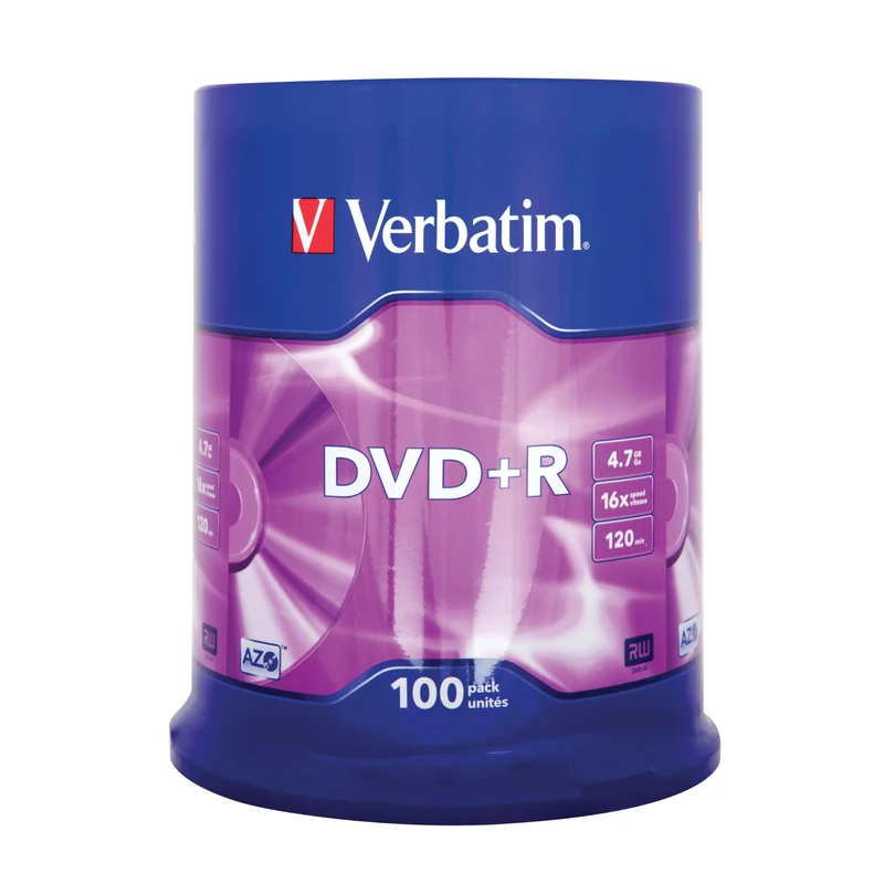 Verbatim DVD+R 16x 100Pk