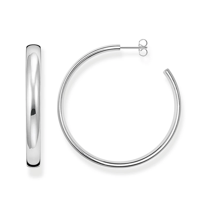 THOMAS SABO Silver big chunky hoop earrings 925 Sterling Silver