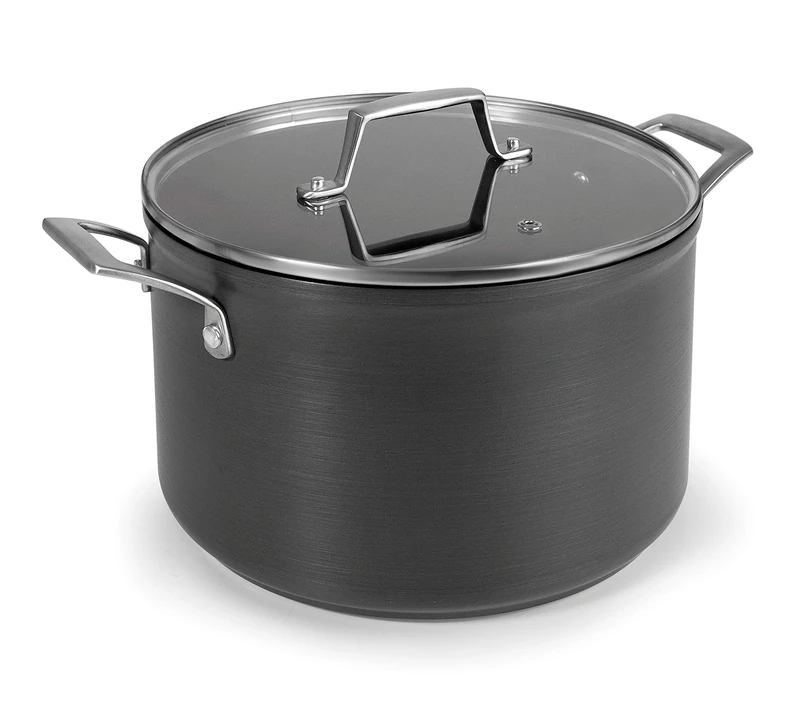 Lacor 48128 Pot with Lid Anodized Aluminium, 28 cm