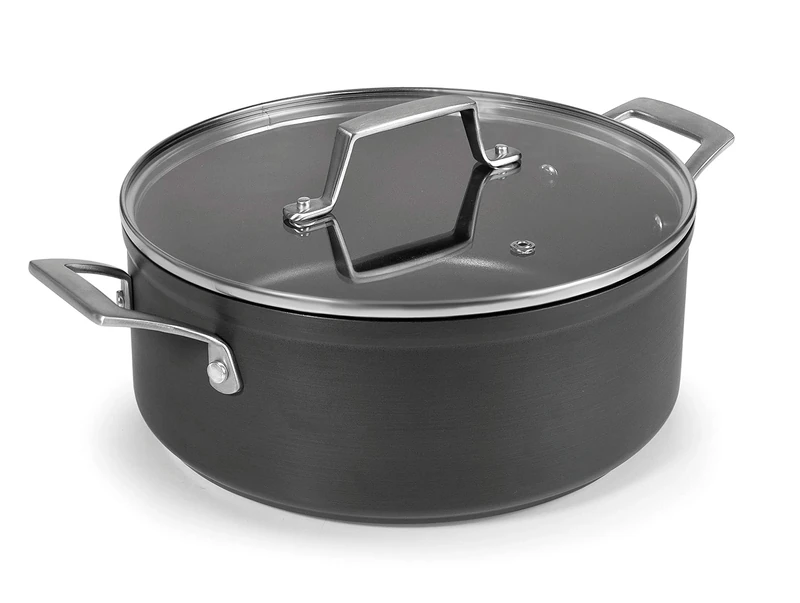 Lacor Casserole Dish with Lid, Anodized Aluminium, 28 cm
