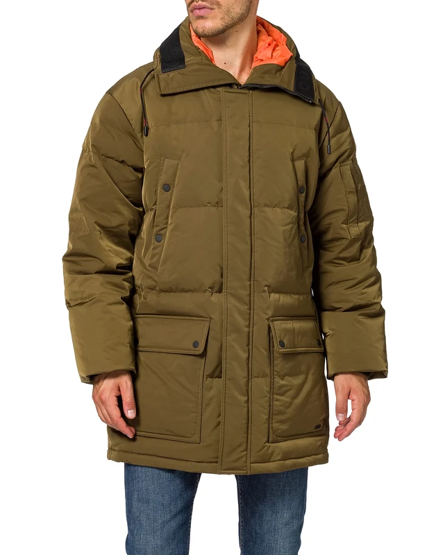 HUGO Men's Melmus1941 Coat, Green (Dark Green), Small (Size: 48)