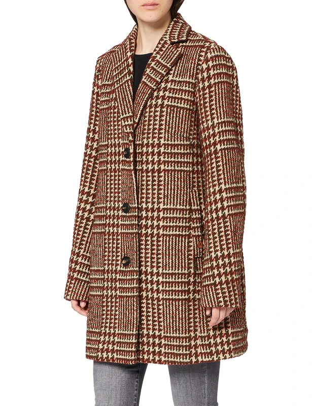 camel active Women's Wear 310320 Coat, Multi-Colour, 22 (Size: 48) - Image 1