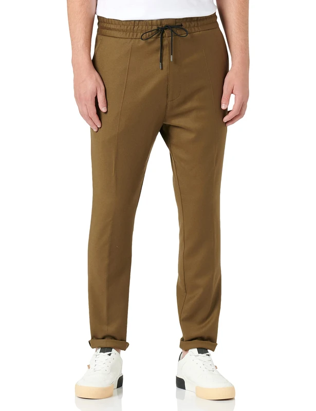 HUGO Men's Zander194 Trouser, Green (Dark 303), 18 (Manufacturer Size: 44) - Image 1