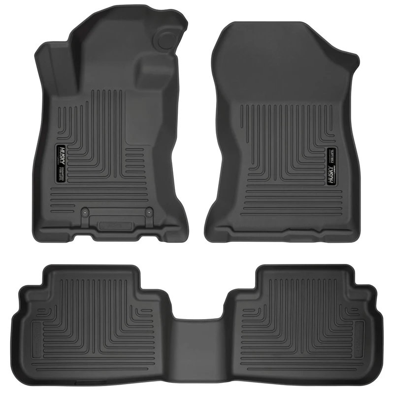 Husky Liners - 95891 Fits 2019-20 Subaru Forester Weatherbeater Front & 2nd Seat Floor Mats Black