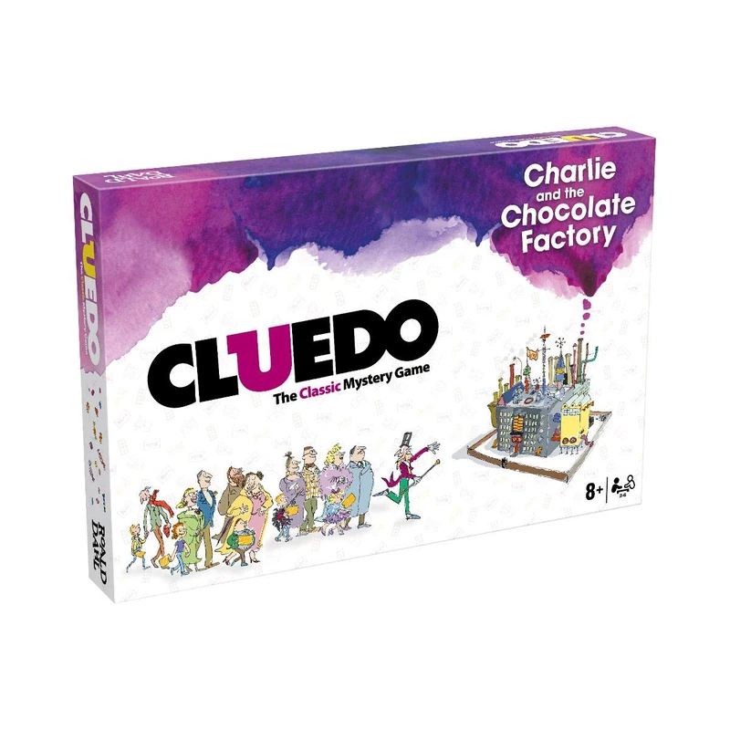 Winning Moves Charlie and the Chocolate Factory Cluedo Mystery Board Game, Play with Charlie Bucket, Veruca Salt and the Oompa-Loompas, Discover the secret's of Wonka's factory, fors ages 8 plus - Image 1
