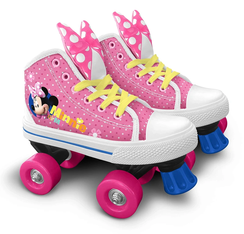 Minnie Mouse 4 Wheel Skates with Shoes Size 28
