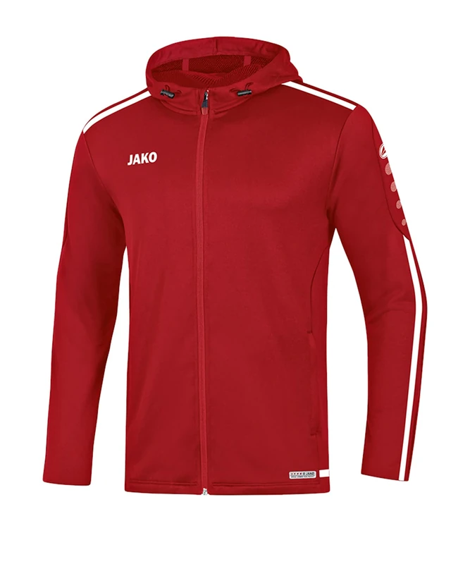 JAKO Women's Striker 2.0 Hooded Jacket, Chili Red/White, 42