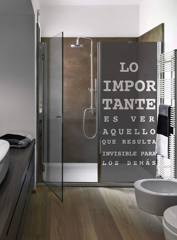 plage Beach 161006 Adhesive Shower Wall Decoration Vinyl 80 x 200 cm Grey - Image 1