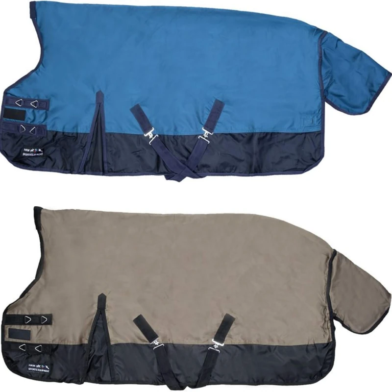 HKM Oakland horse blanket, dark khaki/black 145