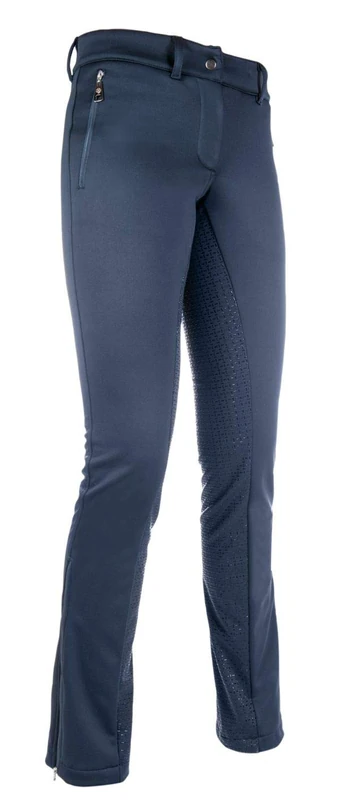 HKM Sports Equiment Unisex Jodhpur Jodhpurs – Moena Soft Shell Plain-6900, Unisex_Adult, Trouser, HKM 4057052379413, Dark Blue, 18