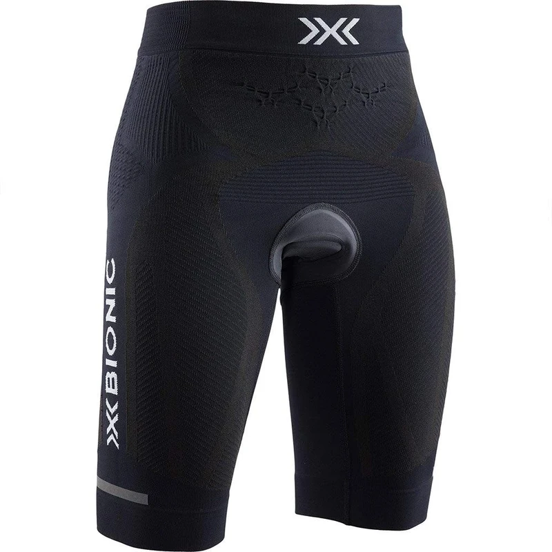 X-BIONIC Women The Trick 4.0 Bike Padded Shorts - Opal Black/Arctic White, X-Small