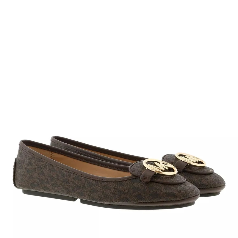 Michael Kors Women's Lillie MOC Heeled Shoes, Brown, 8 UK - Image 1