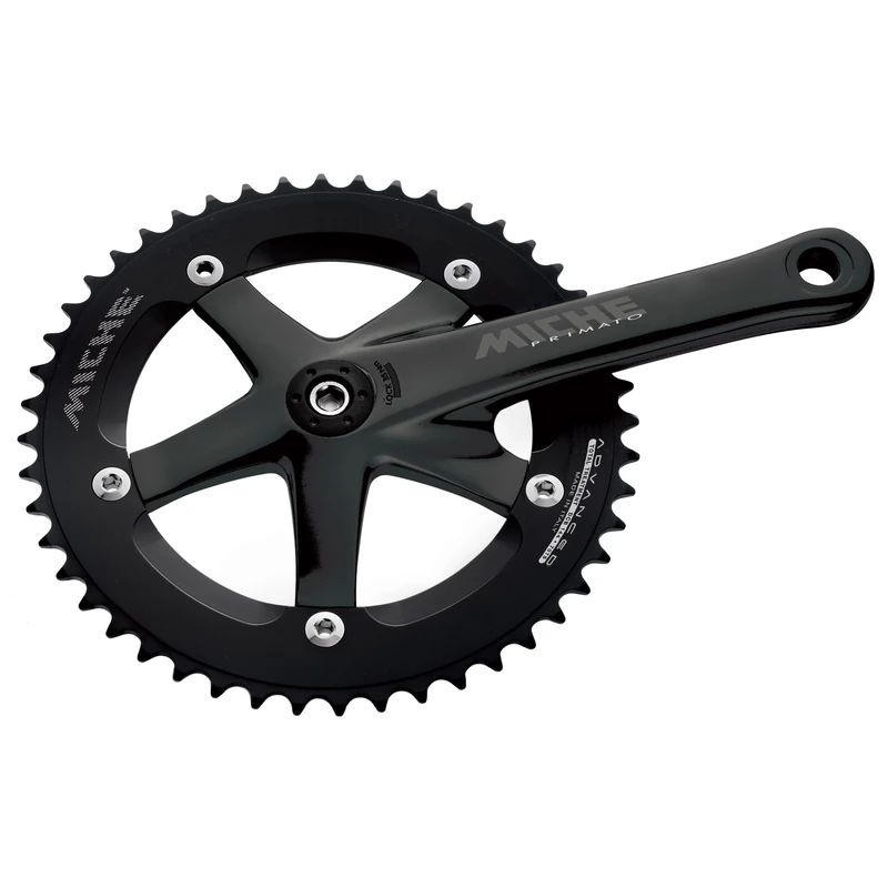 Miche Primato Pista Track Crankset, Black, 175mm / 51t
