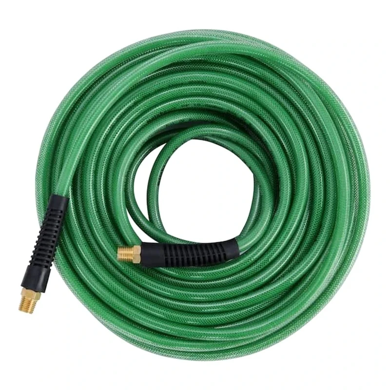 Metabo HPT Air Hose | 1/4-Inch x 100 Ft | Professional Grade Polyurethane | 300 PSI | 19413QPM, Green
