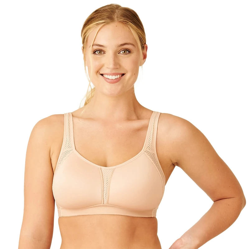 Wacoal Women's Sport Bra Wirefee, Sand, 38DD