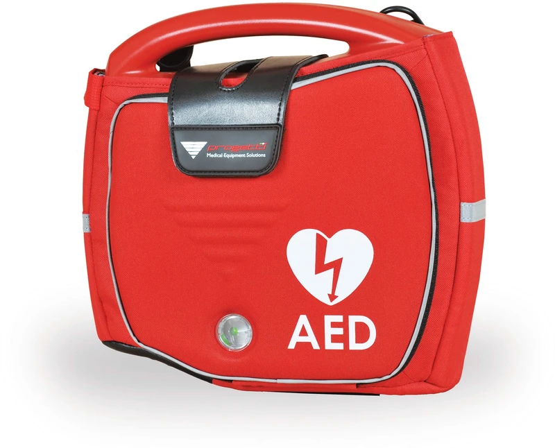 Progetti Medical Transport Bag for DAE Rescue SAM Defibrillator, Red - Image 1