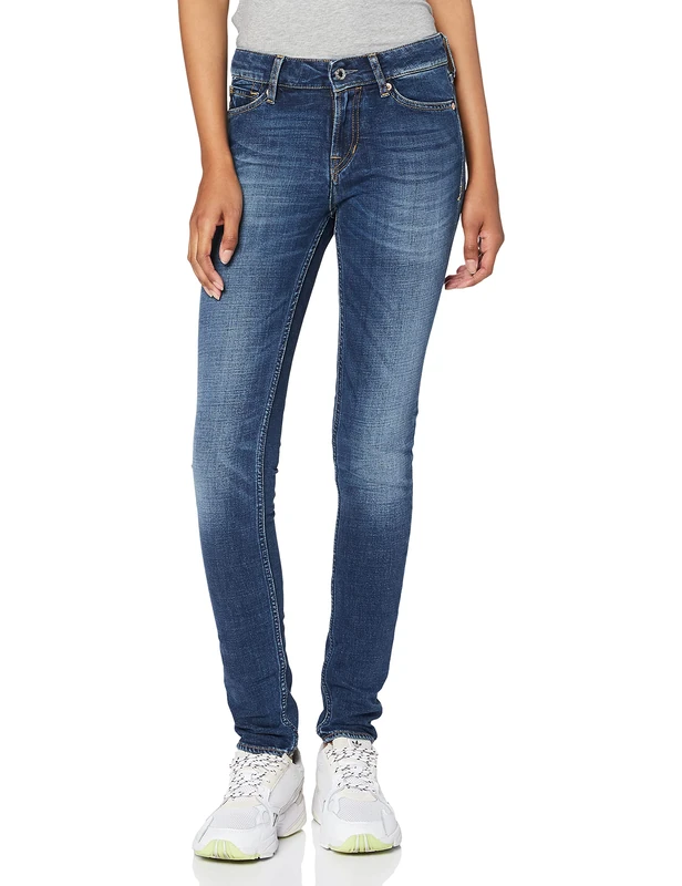 Kings of Indigo Women's Juno Slim Jeans, Blue (Mid Indigo 4013), 25W / 34L