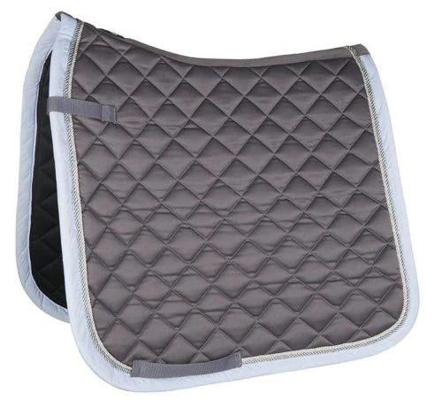 Hkm Hkm 4057052398629 Saddle Cloth -Borkum-9969 Dark Grey/Blue pony much.