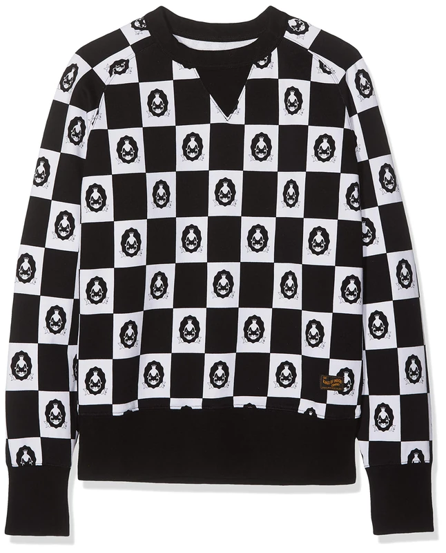 Kings of Indigo Men's Parnell Sweatshirt, Black (Checkerboard Black 6902), L