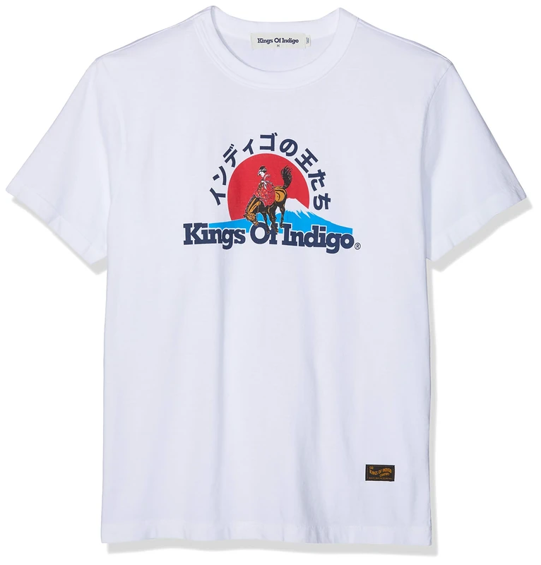 Kings of Indigo Men's Darius T-Shirt, White (White Geisha 7103), Small - Image 1