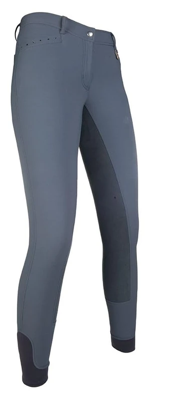 Hkm Unisex_Adult REIT-Limoni PAM Horse-3/4 Alos Besatz Trouser, White, 36 (EU)