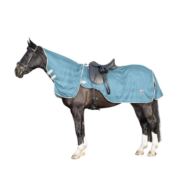HKM 4057052396212 Fly Riding Blanket with Removable Neck Part 5210 Aqua95