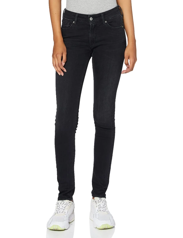 Kings of Indigo Women's Christina Skinny Jeans Not Applicable, Black (Black Rinse 6102), (Manufacturer Size: 28/30)