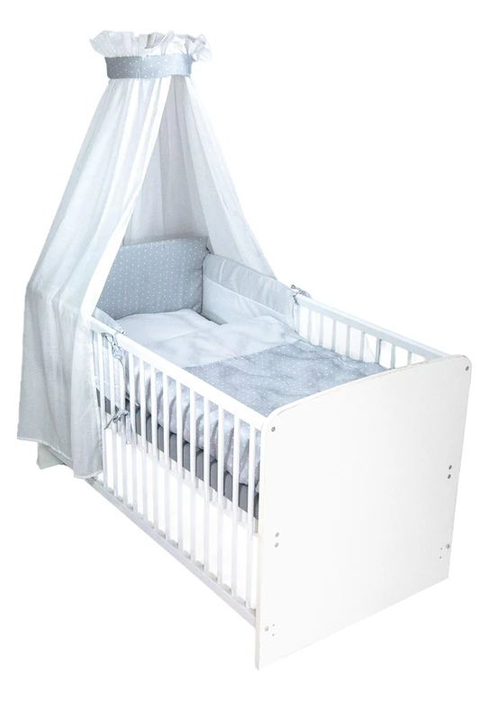 Kuli-Muli 18789 Baby Bed Set Lyocell Dots 90 x 120 cm 4-Piece Set