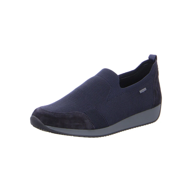 ara 1244061 Women's Leather Loafers - Blue, Size 5.5 UK