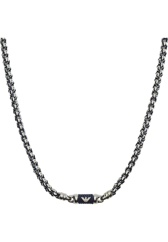 Emporio Armani Men's Stainless Steel with lobster clasp closure Chain necklace