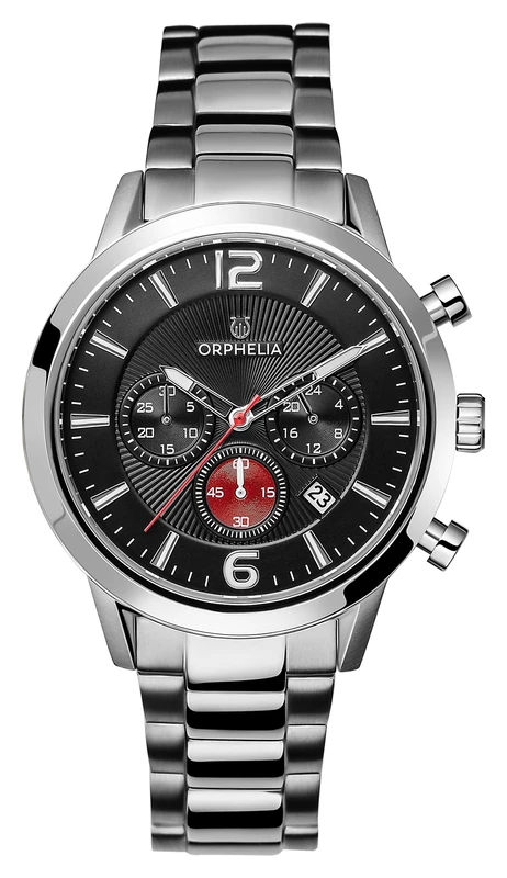 ORPHELIA Mens Chronograph Quartz Watch with Stainless Steel Strap OR82807