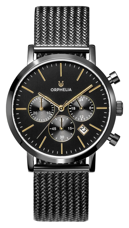 ORPHELIA Mens Quartz Watch, Chronograph Display and Stainless Steel Strap OR82801