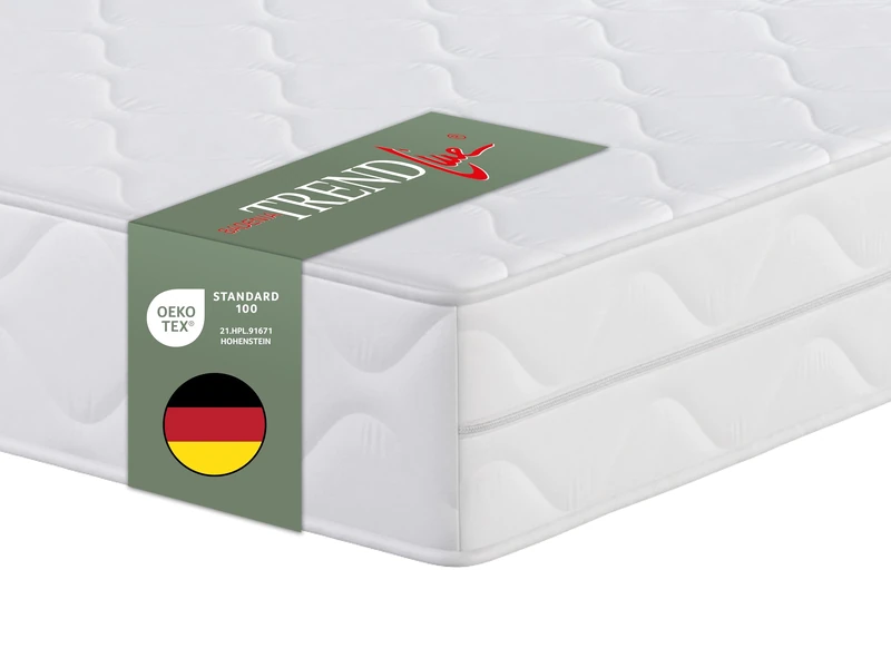 Badenia Trendline Bedcomfort Trend Line BT100 2 in 1 Duo Roller Comfort Mattress Hardness 2 and 3, 140 x 200 cm - Image 1