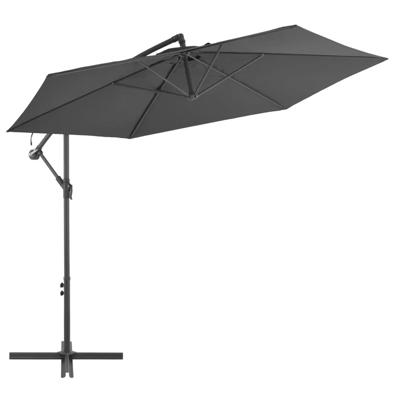 vidaXL Cantilever Umbrella with Aluminium Pole 300cm Anthracite Patio Parasol