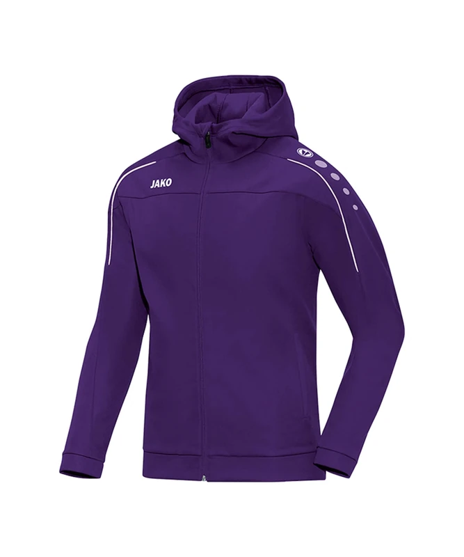 JAKO Men's Classico Basic Hooded Jacket, mens, Hooded jacket, 6850, purple, XXX-Large