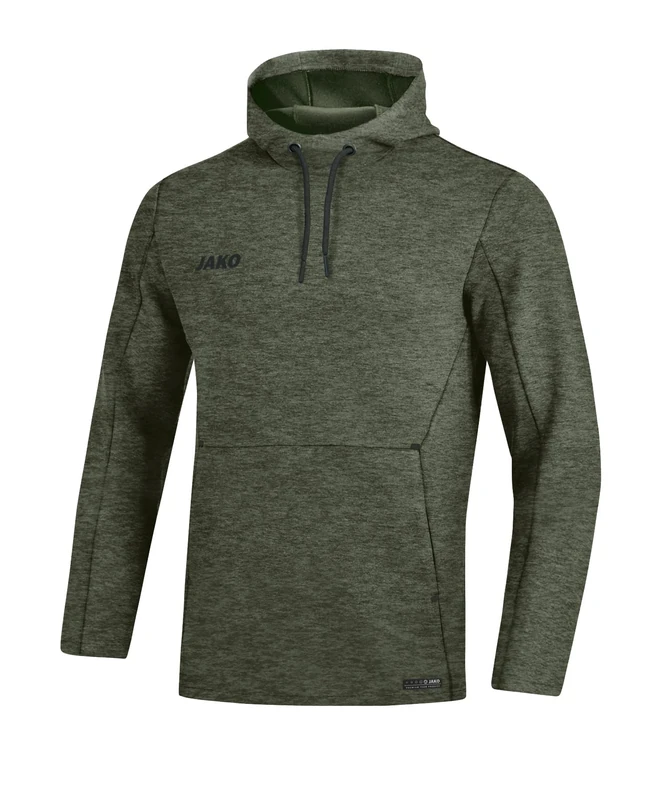 JAKO Men's Premium Basics Hooded Sweatshirt, mens, Hooded sweatshirt, 6729, Khaki mottled, L
