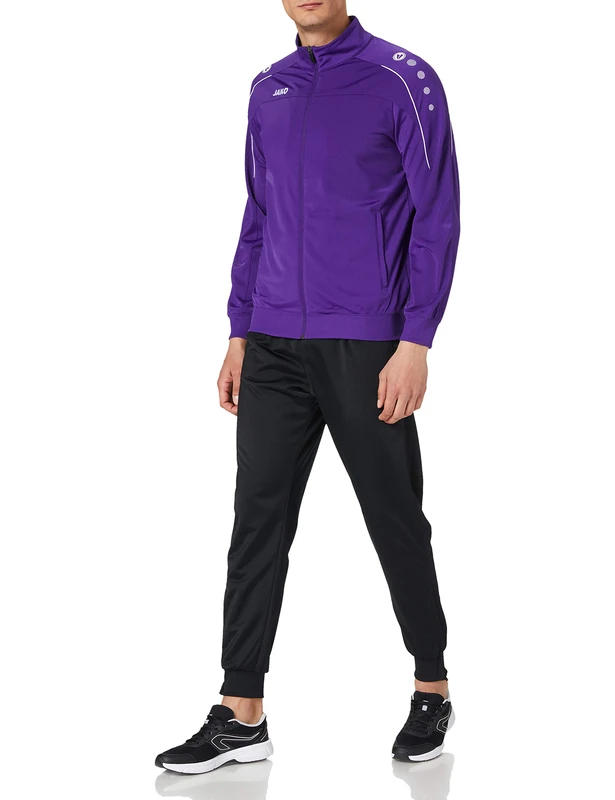 JAKO Men's Classico Polyester Tracksuit, Purple, L EU