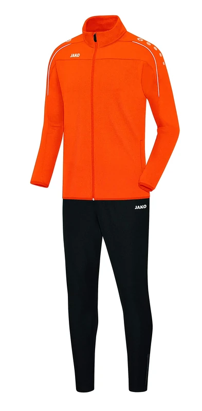JAKO Men's Classico Tracksuit, Neon Orange, L