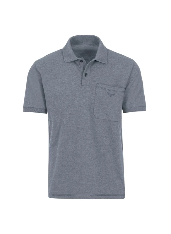 Trigema Men's 627602 Polo Shirt Not Applicable, Grey (Steingrau-Melange 246), XX-Large
