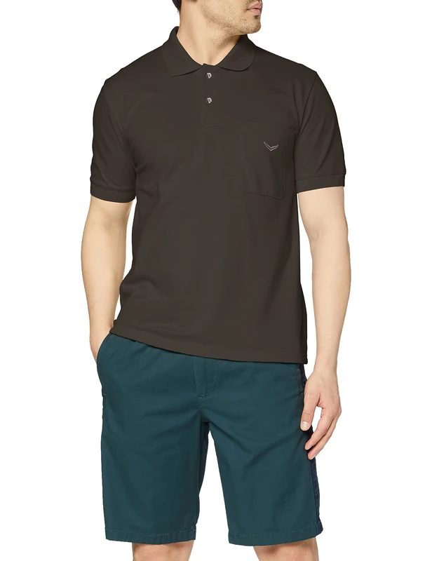 Trigema Men's 627602 Polo Shirt Not Applicable, Grey (Anthrazit 018), XXXX-Large