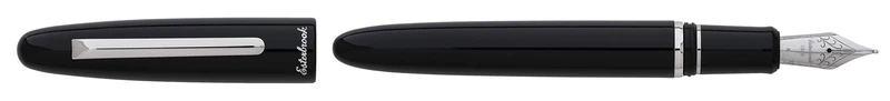 Esterbrook Estie Oversize Ebony Chrome Trim Fountain Pen Fine E166-F
