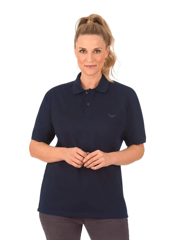 Trigema Women's 527601 Polo Shirt Not Applicable, Blue (Navy 046), XXXX-Large