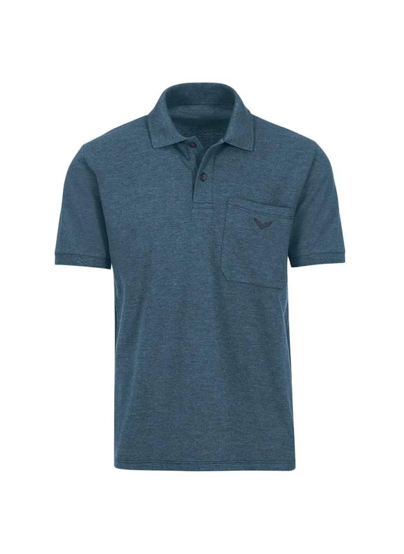 Trigema Men's 627602 Polo Shirt Not Applicable, Blue (Jeans-Melange 643), XXX-Large