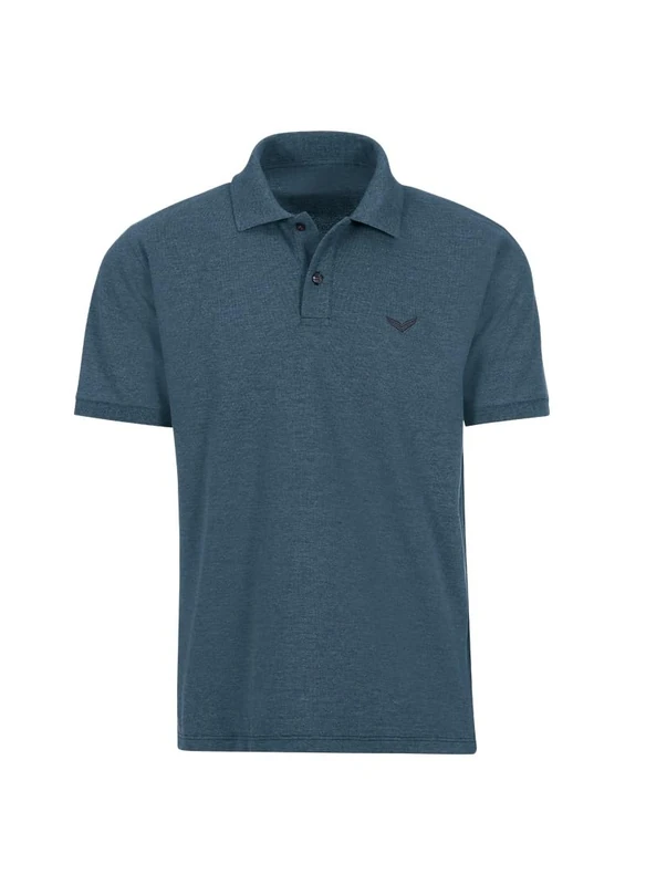 Trigema Women's 527601 Polo Shirt Not Applicable, Blue (Jeans-Melange 643), Medium